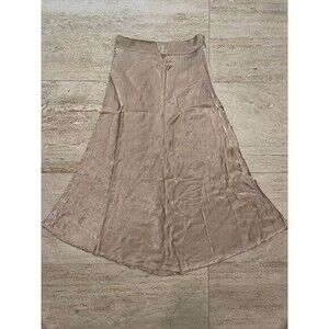 DO+BE Gold  Metallic Flowy Skirt‎ Size S A-line
